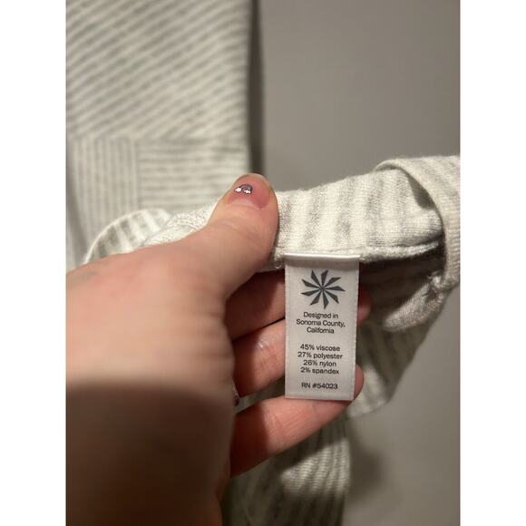 Athleta Gray Striped Mini Dress - Picture 4 of 6